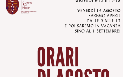 Gli orari di agosto